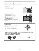 Preview for 7 page of Panasonic LUMIX DMC-FS6 Operating Instructions Manual