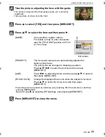 Preview for 77 page of Panasonic LUMIX DMC-FT1 Operating Instructions Manual