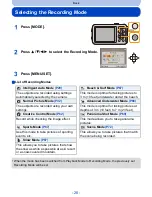 Preview for 28 page of Panasonic Lumix DMC-FT25 Operating Instructions Manual