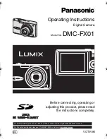 Panasonic Lumix DMC-FX01 Operating Instructions Manual предпросмотр