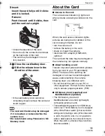 Предварительный просмотр 15 страницы Panasonic Lumix DMC-FX01 Operating Instructions Manual