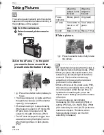 Предварительный просмотр 22 страницы Panasonic Lumix DMC-FX01 Operating Instructions Manual