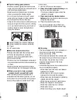 Предварительный просмотр 23 страницы Panasonic Lumix DMC-FX01 Operating Instructions Manual