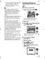 Предварительный просмотр 31 страницы Panasonic Lumix DMC-FX01 Operating Instructions Manual