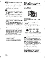 Предварительный просмотр 36 страницы Panasonic Lumix DMC-FX01 Operating Instructions Manual