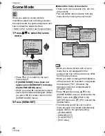 Предварительный просмотр 46 страницы Panasonic Lumix DMC-FX01 Operating Instructions Manual