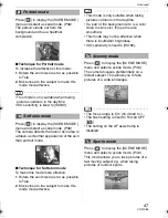 Предварительный просмотр 47 страницы Panasonic Lumix DMC-FX01 Operating Instructions Manual