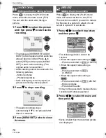 Предварительный просмотр 76 страницы Panasonic Lumix DMC-FX01 Operating Instructions Manual