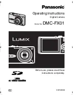 Panasonic Lumix DMC-FX01W Operating Instructions Manual preview