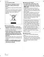 Preview for 4 page of Panasonic Lumix DMC-FX07K Operating Instructions Manual