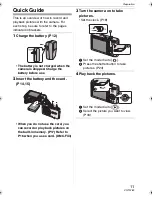 Preview for 11 page of Panasonic Lumix DMC-FX07K Operating Instructions Manual