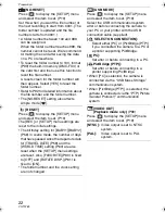 Preview for 22 page of Panasonic Lumix DMC-FX07K Operating Instructions Manual