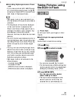 Preview for 39 page of Panasonic Lumix DMC-FX07K Operating Instructions Manual