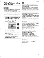 Preview for 45 page of Panasonic Lumix DMC-FX07K Operating Instructions Manual