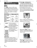 Preview for 72 page of Panasonic Lumix DMC-FX07K Operating Instructions Manual