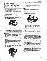 Preview for 13 page of Panasonic Lumix DMC-FX100 Operating Instructions Manual