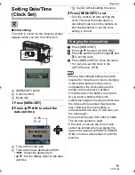 Preview for 15 page of Panasonic Lumix DMC-FX100 Operating Instructions Manual