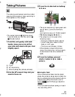 Preview for 23 page of Panasonic Lumix DMC-FX100 Operating Instructions Manual