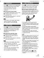 Preview for 47 page of Panasonic Lumix DMC-FX100 Operating Instructions Manual