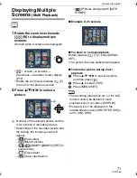 Preview for 71 page of Panasonic Lumix DMC-FX100 Operating Instructions Manual