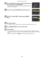 Preview for 81 page of Panasonic LUMIX DMC-FX150 Operating Instructions Manual