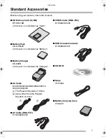 Preview for 7 page of Panasonic LUMIX DMC-FX2GC Operating Instructions Manual