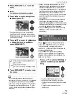 Preview for 75 page of Panasonic Lumix DMC-FX30 Operating Instructions Manual