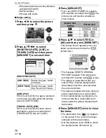 Preview for 76 page of Panasonic Lumix DMC-FX30 Operating Instructions Manual