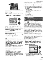 Preview for 77 page of Panasonic Lumix DMC-FX30 Operating Instructions Manual