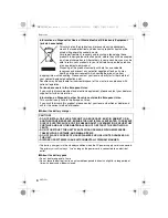 Предварительный просмотр 4 страницы Panasonic Lumix DMC-FX35 Operating Instructions Manual