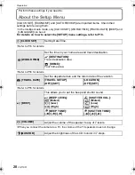 Preview for 20 page of Panasonic LUMIX DMC-FX38 Operating Instructions Manual