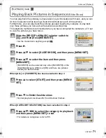 Preview for 71 page of Panasonic LUMIX DMC-FX38 Operating Instructions Manual