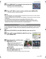 Preview for 77 page of Panasonic LUMIX DMC-FX38 Operating Instructions Manual
