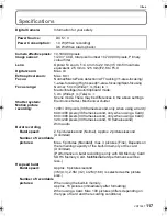 Preview for 117 page of Panasonic LUMIX DMC-FX38 Operating Instructions Manual