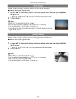 Preview for 71 page of Panasonic LUMIX DMC-FX40 Operating Instructions Manual