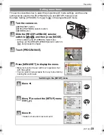 Preview for 23 page of Panasonic LUMIX DMC-FX500 Operating Instructions Manual