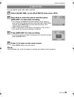 Preview for 99 page of Panasonic LUMIX DMC-FX500 Operating Instructions Manual