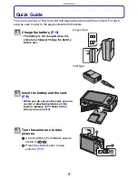 Preview for 8 page of Panasonic LUMIX DMC-FX520 Operating Instructions Manual