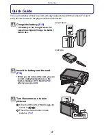 Предварительный просмотр 8 страницы Panasonic LUMIX DMC-FX520 Operating Instructions Manual