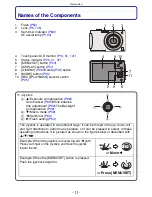 Preview for 11 page of Panasonic LUMIX DMC-FX520 Operating Instructions Manual
