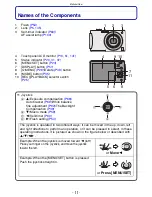 Предварительный просмотр 11 страницы Panasonic LUMIX DMC-FX520 Operating Instructions Manual