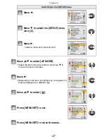 Предварительный просмотр 27 страницы Panasonic LUMIX DMC-FX520 Operating Instructions Manual