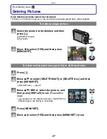 Предварительный просмотр 49 страницы Panasonic LUMIX DMC-FX520 Operating Instructions Manual