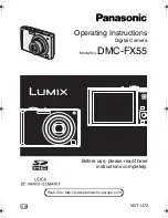 Panasonic Lumix DMC-FX55 Operating Instructions Manual preview