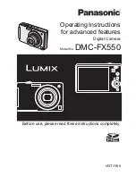 Panasonic Lumix DMC-FX550 Operating Instructions Manual preview