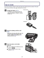 Preview for 4 page of Panasonic Lumix DMC-FX550 Operating Instructions Manual