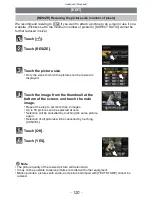 Preview for 120 page of Panasonic Lumix DMC-FX550 Operating Instructions Manual