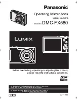 Panasonic LUMIX DMC-FX580 Operating Instructions Manual предпросмотр