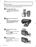 Preview for 8 page of Panasonic LUMIX DMC-FX580 Operating Instructions Manual