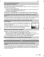 Preview for 121 page of Panasonic LUMIX DMC-FX580 Operating Instructions Manual